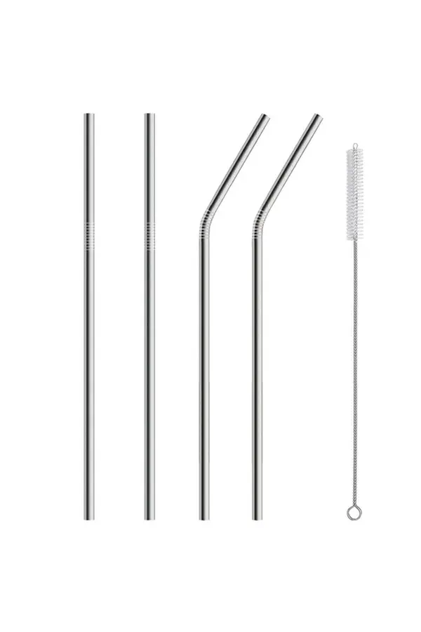 Ethab Ti̇caret 5 Parça Metal Pi̇pet - Paslanmaz Çevre Dostu Metal Pi̇pet Fırça Seti̇