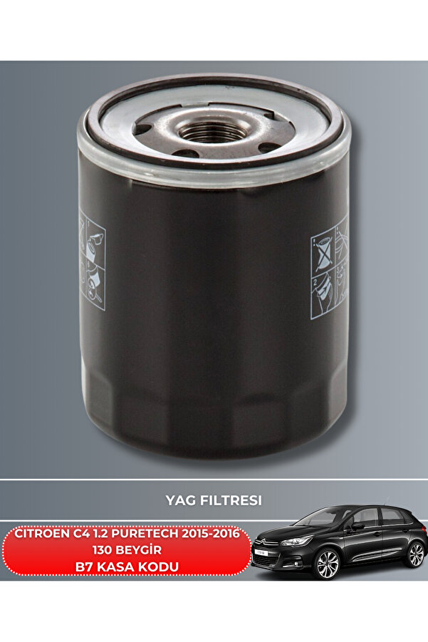 Cıtroen C4 1.2 Puretech 2015-2016 130 Beygi̇r Fi̇ltre - Yag Bakım Seti̇