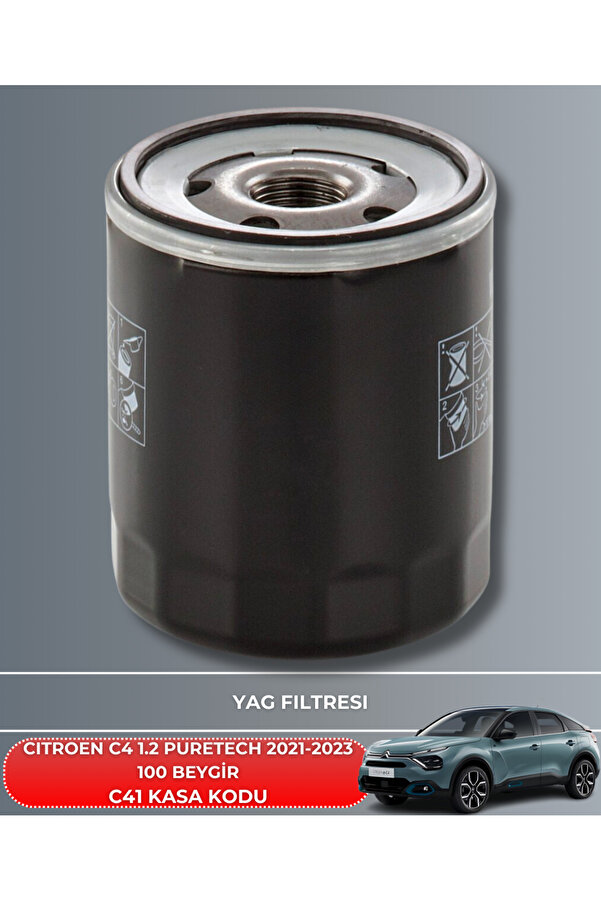Cıtroen C4 1.2 Puretech 2021-2022-2023 100 Beygi̇r Fi̇ltre - Yag Bakım Seti̇
