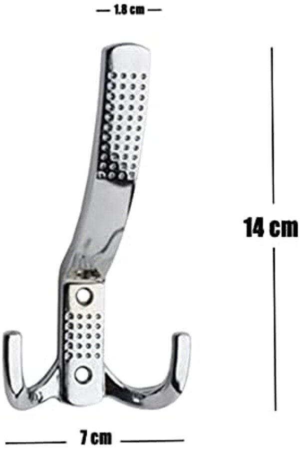 5 Adet Noktalı Portmanto Vesti̇yer Dolap Mobi̇lya Kapak Askısı Zamak Krom Askı 14 Cm