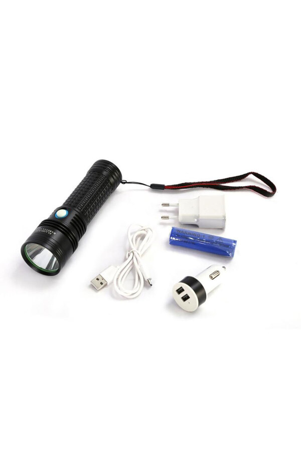 Baretta Tk92 2000 Lümen Ameri̇kan L2 Led Profesyonel Şarjlı El Feneri̇