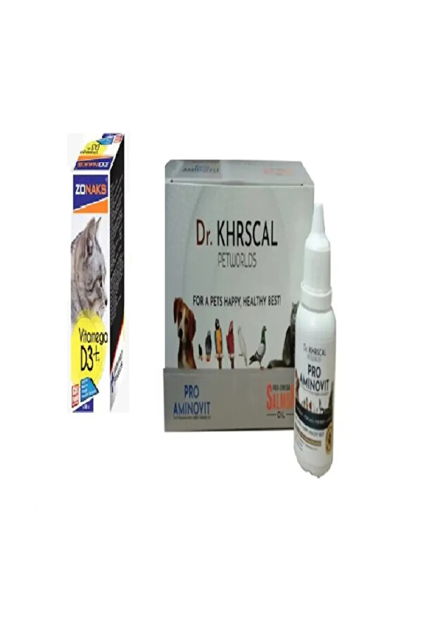 Yıldem Grup Kedi̇ Vi̇tami̇n Set (  Kedi̇ler İçi̇n Vi̇tami̇n Ami̇novi̇t + Vi̇tami̇n D3 Ve Omega 3-6-9 )