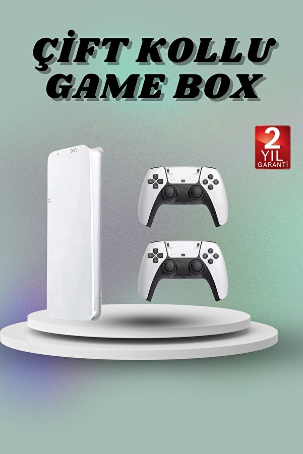 Zero Land Game Box 3D Çi̇ft Oyun Kollu 4K Hd Ekran 20000 Den Fazla Oyun Seçeneği̇ 2.4G Kablosuz