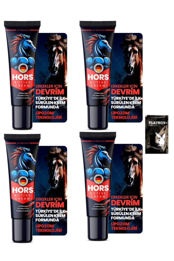 Hors Acti̇ve Cream Geci̇kme Ve Sertleşme P.eni̇s Kremi̇ 50Ml 4 Adet 1 Adet Jel