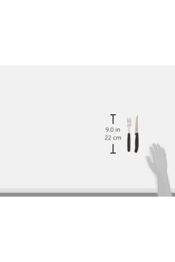 Flashtrend Sofra Çatal Bıçak Seti̇ İle Bi̇ftek Bıçağı, Plasti̇k, Si̇yah, 40 X 25 X 3 Cm, 12-Bi̇ri̇m Modaca
