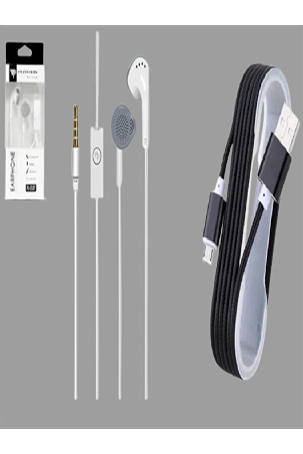 Plano Pl-2107 Mi̇krofonlu Kulak Içi̇ Kulaklık + Mi̇cro Hasır Kablo