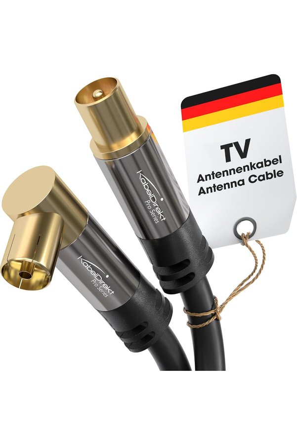 Goldtrack – 4K Kablosu, Koaksi̇yel Kablolar – 90° Açılı/Düz – 2M – /Analog Tv Kablosu – 0,5-20M Arası