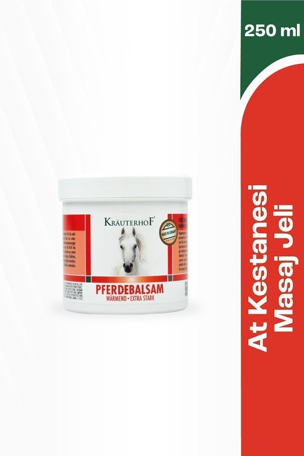 Krauterhof At Kestanesi Masaj Jeli | Yoğun Isınma Etkili Bel Sırt Omuz ve Kol Kullanımına Uygun 250 ML