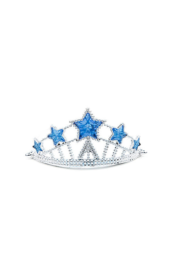 Go İthalat Şeki̇lli̇ Elsa Prenses Krali̇çe Tacı Mavi̇ Renk Çocuk Boy 5X17 Cm