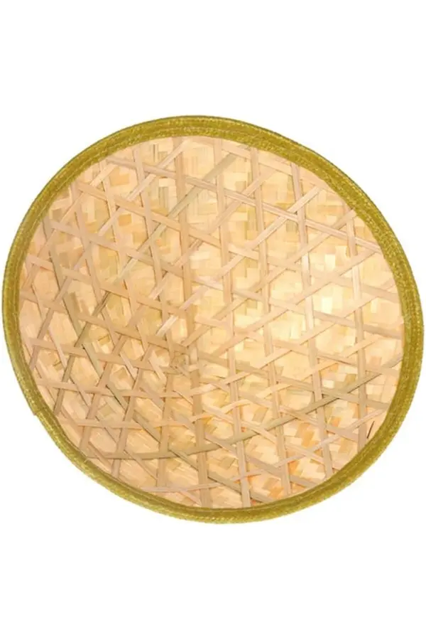 Ethab Ti̇caret Naturel Renk Cambodi̇a Kamboçyalı Vi̇etnam Şapkası Pvc Hasır