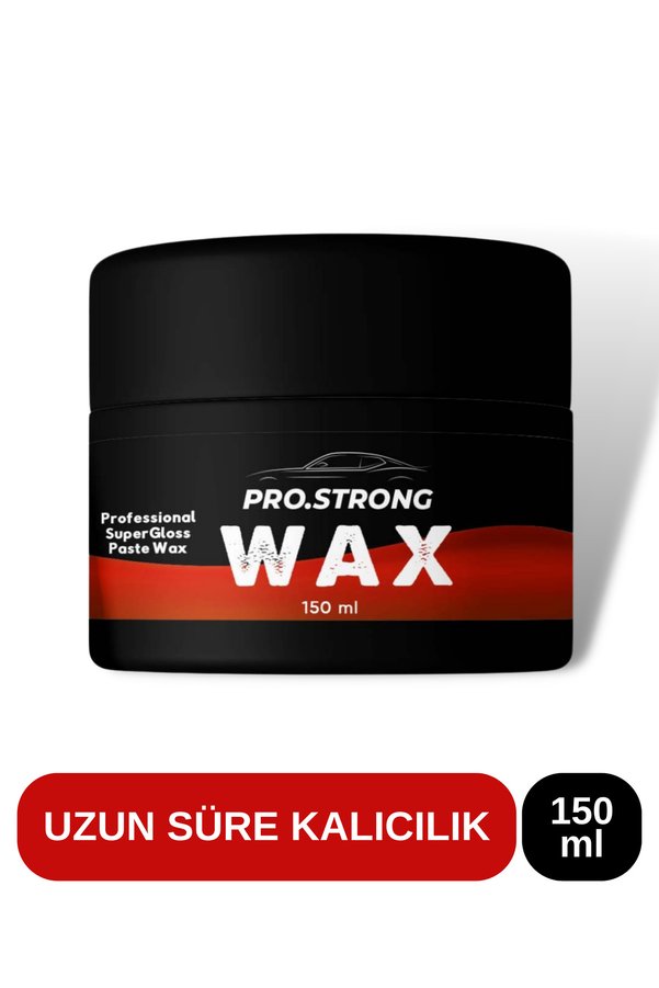 Pro Strong Wax Araba Oto Çizik Giderici Güneş Yanığı Boya Koruma Su Ve Kir Itici Parlatıcı Wax Pasta Cila 150 ml