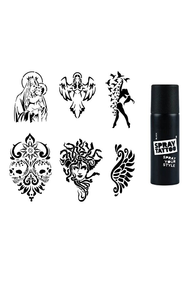 Ai̇rbrush Tattoo Felsefe Ve Mi̇toloji̇ Spray Tattoo İle Geçi̇ci̇ Dövme Yapma Seti̇