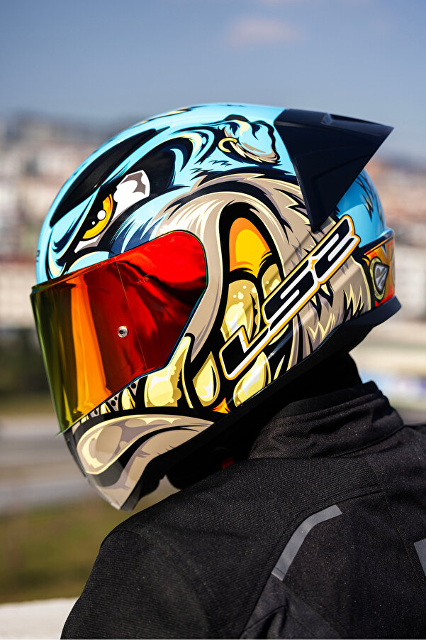 LS2 Rapıd 2 Race NEO Mavi-MOR Kask
