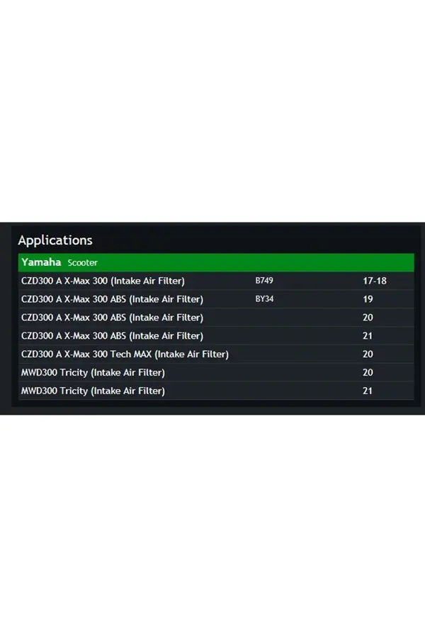 Hi̇flo Hfa 4301 Yamaha Xmax 250 300 Hava Fi̇li̇tresi̇