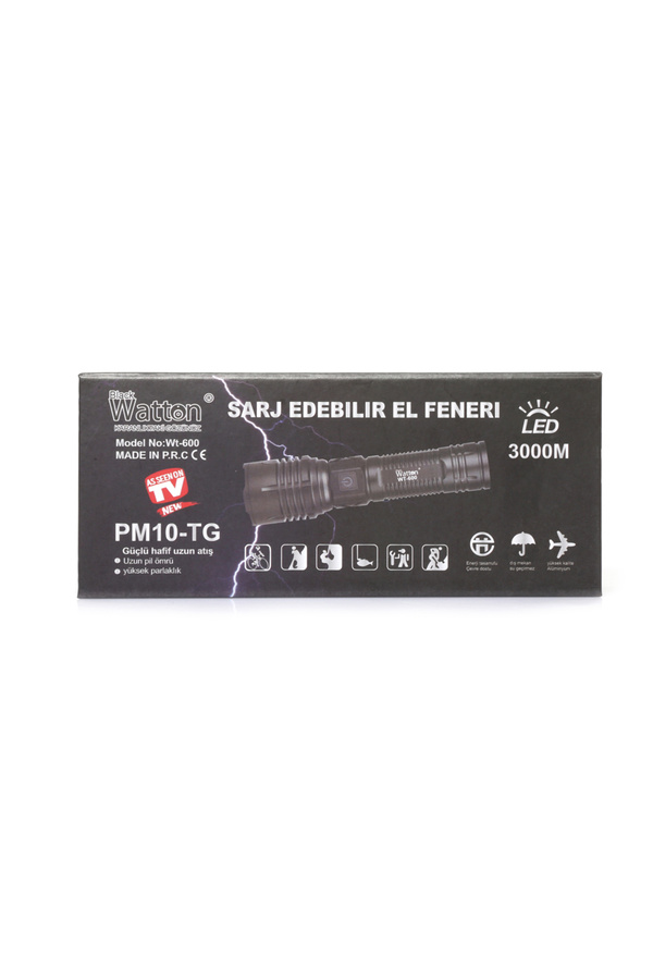 3000 Lümen  Güçlü El Feneri̇ Watton Wt-600 Tdrtr