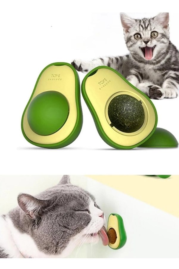 Ethab Ticaret Avokado Şeklinde Catnipli Doğal Kedi Yalama Topu 6 Cm