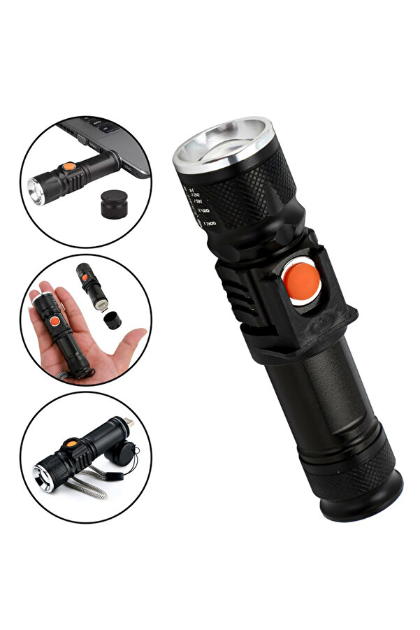 P50 Led Şarjli̇ Mıknatıslı Usb El Feneri̇ Watton Wt-622 Tdrtr