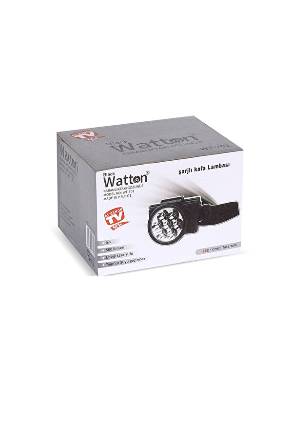 7 Ledli̇ Şarjlı Baret Kafa Lambası Watton Wt-701 Tdrtr