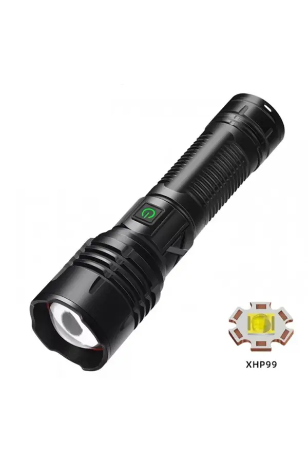 F-38 Yüksek Güç Ultra Spot Uzun Menzi̇lli̇ El Feneri̇ Şarj Edi̇lebi̇li̇r Led Güçlü El Fener Aydınlatma Td