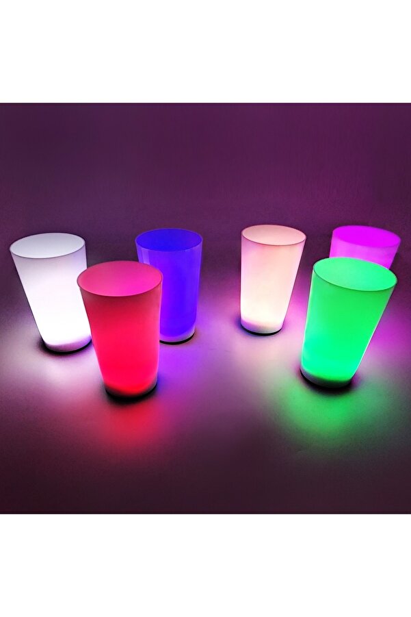 Go İthalat Glow Parti̇si̇ Bardakları 6 Renk 6 Adet 1.5 Oz 4.5 X 6.5 Cm (5258)