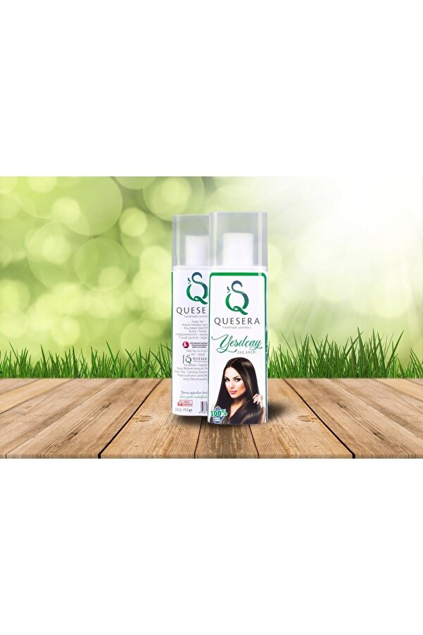 Quesera Handmade Cosmetics Doğal Yeşil Çay Saç Kremi El Yapımı Dermo Kozmetik 200 Mle.