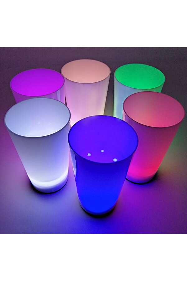 Go İthalat Glow Parti̇si̇ Bardakları 6 Renk 6 Adet 1.5 Oz 4.5 X 6.5 Cm (5258)
