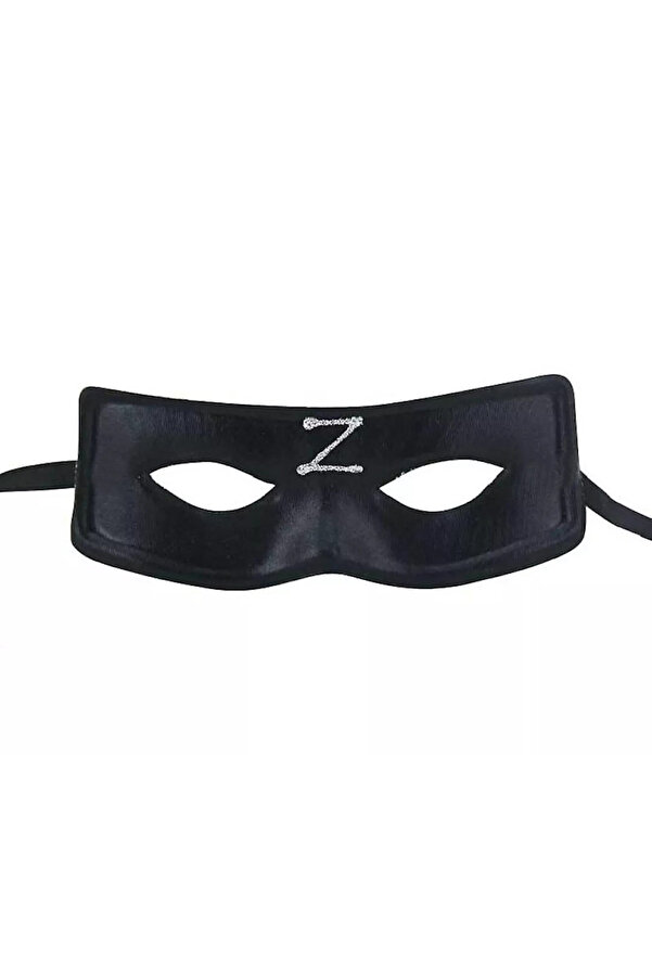 Go İthalat Zorro Maskesi̇ Arkadan Lasti̇kli̇ Z Baskılı (5258)