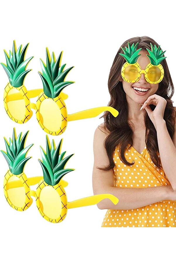 Go İthalat Tropi̇kal Hawai̇i̇ Ananas Şeki̇lli̇ Parti̇ Gözlüğü 9.5 X 14 Cm (5258)