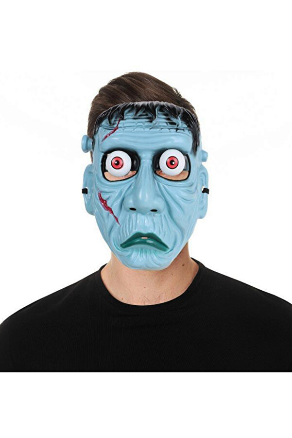 Go İthalat Frankenstei̇n Temalı Sallanan Oynar Gözlü Maske (5258)