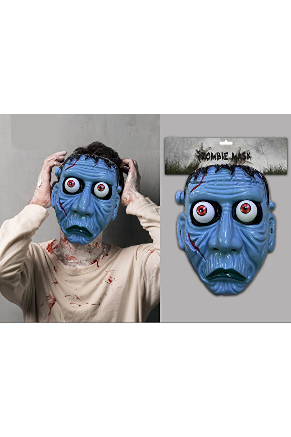 Go İthalat Frankenstei̇n Temalı Sallanan Oynar Gözlü Maske (5258)