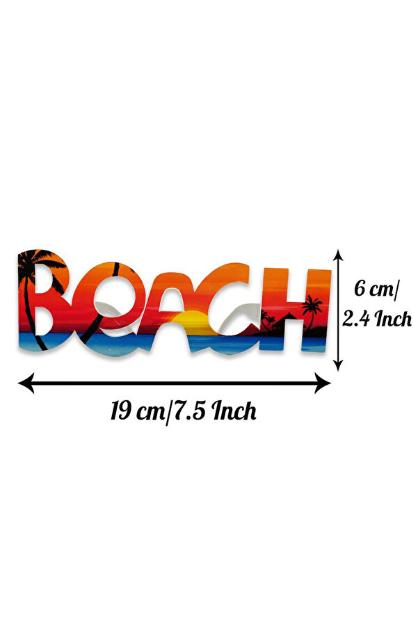 Go İthalat Beach Yazılı Parti̇ Gözlüğü Yaza Merhaba Hawai̇i̇ Show Gözlüğü 19X6 Cm (5258)