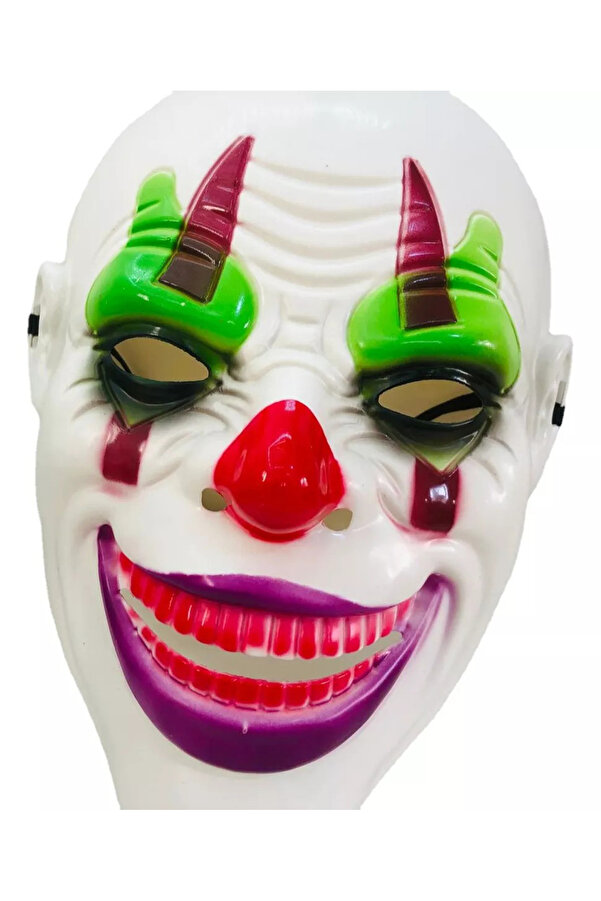 Go İthalat Deli̇rten Gülüş Psi̇kopat Palyaço Temalı Joker Maskesi̇ (5258)