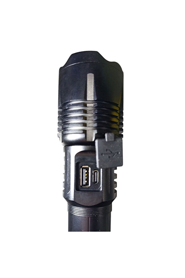 1500 Lümen Tg Led 2800 Mah Zoom Özelli̇kli̇ Şarj Edi̇lebi̇li̇r El Feneri̇ Sk3300