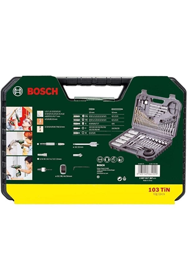 Bosch Gsb 13 Re 600 W Darbeli Matkap + 103 Parça Matkap Ucu Vidalama Ucu Lokma Ucu Seti