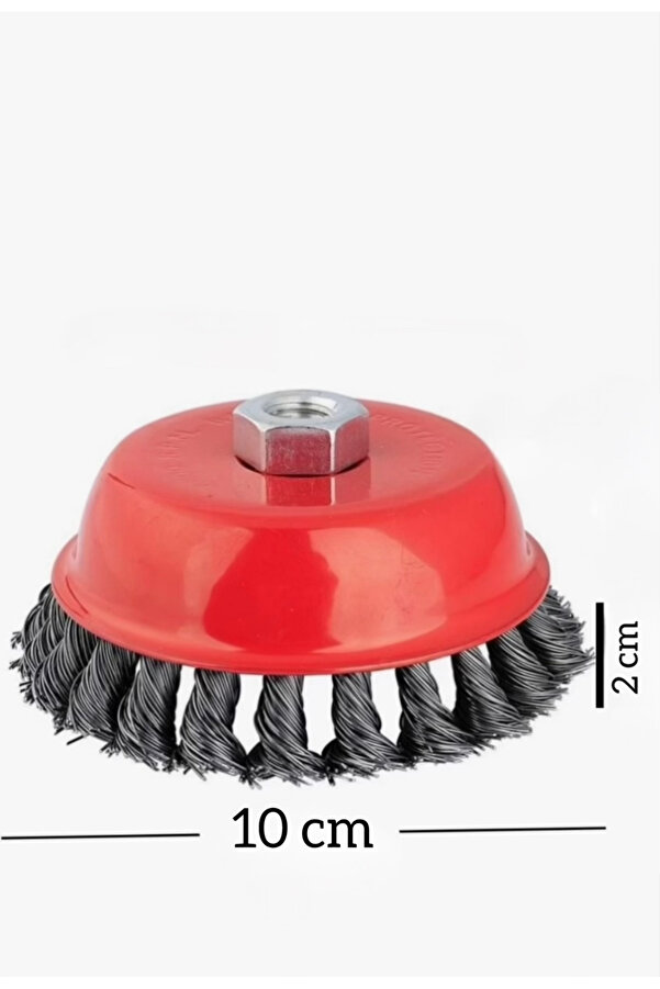 OEM Siyah Burgulu Çanak Tel Fırça 100 mm