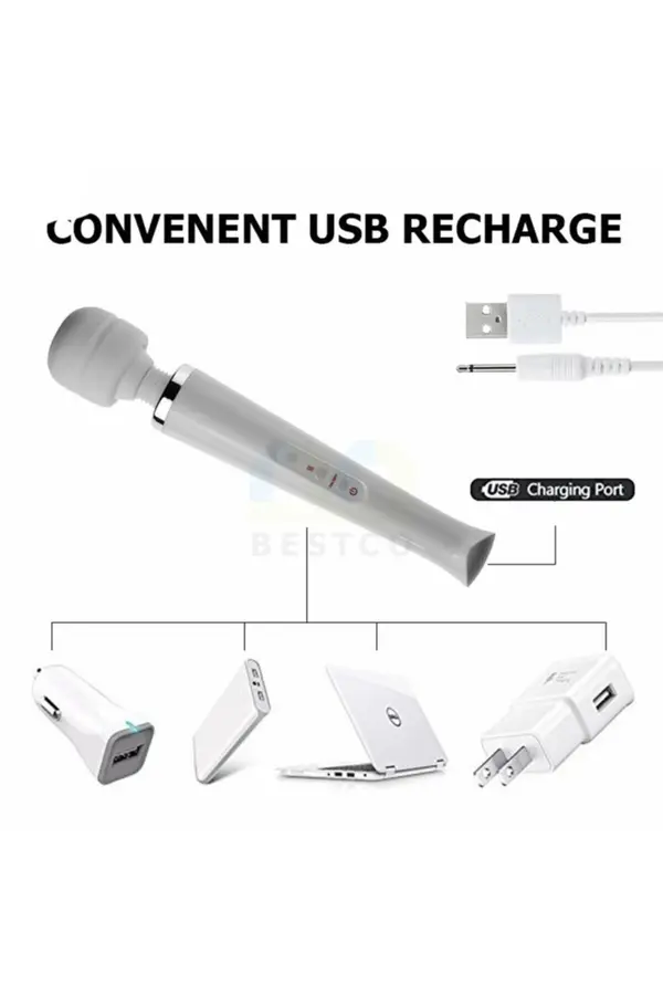 Erox Magi̇c Massager Pi̇nk Profesyonel 10 Modlu Güçlü Masaj Aleti̇