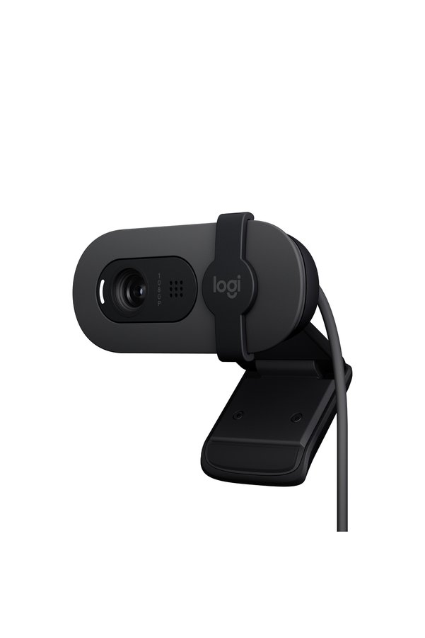 logitech Brıo 100 Full HD 1080p Gizlilik Kapaklı Mikrofonlu Web Kamerası Siyah 960-001585
