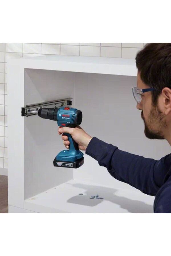 Bosch Gsb 185-li Tek Akülü Kömürsüz Darbeli Matkap Vidalama Şarjlı Matkap + 25 Parça Vidalama Ucu