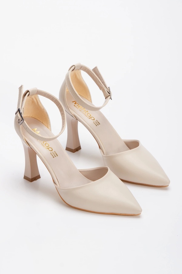 Gult Kadın Özel Topuklu Ayakkabı Bej