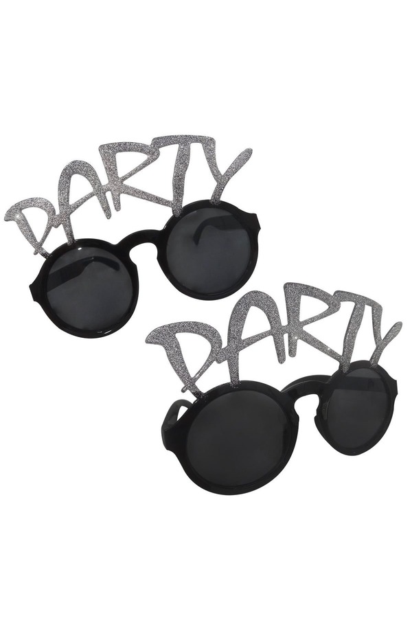 Ethab Ti̇caret Gümüş Si̇mli̇ Party Yazılı Parti̇ Gözlüğü Show