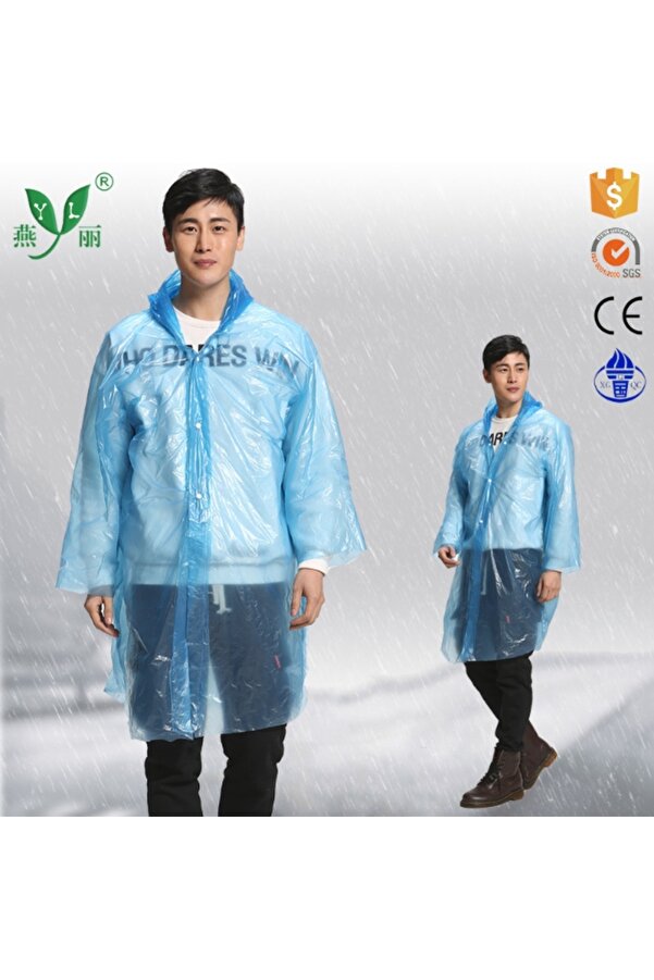 Ethab Ti̇caret Glbl-Tsti̇l4136 İnce Şeffaf Yağmurluk