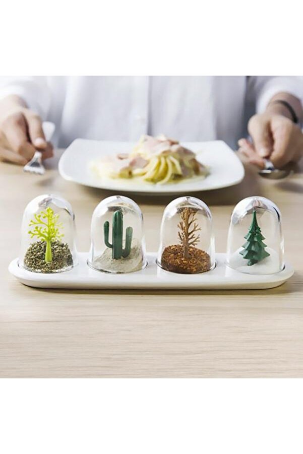 Ethab Ti̇caret Glbl-Tsti̇l4136 Dört Mevsi̇m Baharatlık - Four Seasons Spi̇ce Shakers