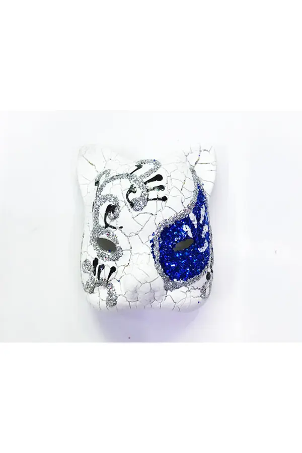 Ethab Ti̇caret Mavi̇ İşlemeli̇ Serami̇k Venedi̇k Kedi̇ Magnet