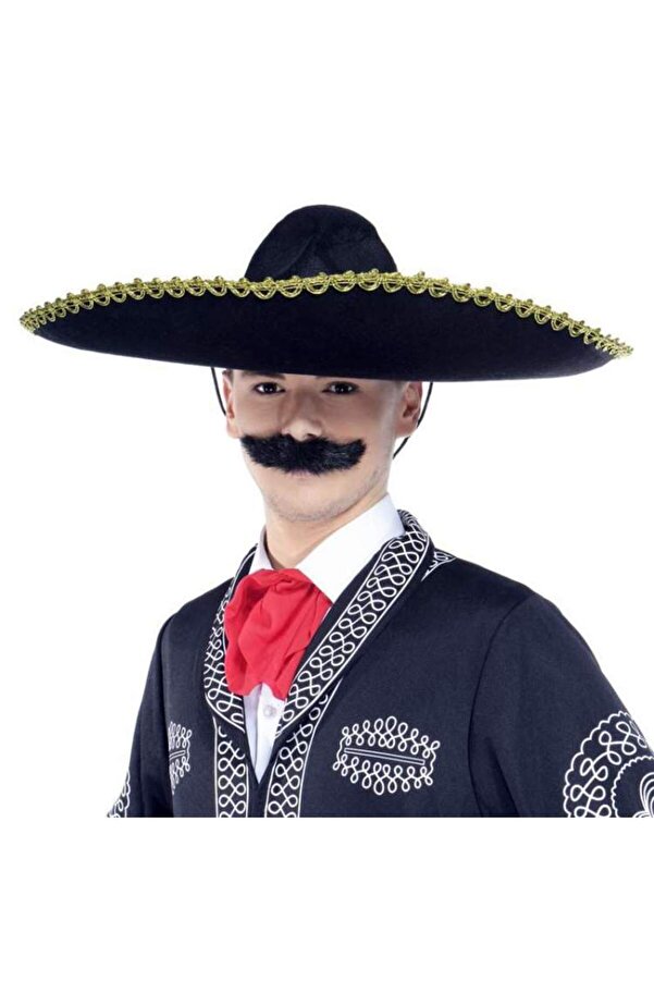 Ethab Ti̇caret Sombrero Meksi̇ka Şapkası Altın Şeri̇tli̇ Yeti̇şki̇n Boy