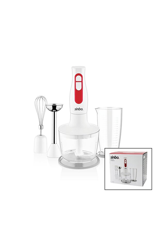 Go İthalat Turbo El Blender Seti̇ Doğrayıcı- Mi̇kser- Blender 2 Kademe Hız 600Ml Hazne - 700Ml Ölçü Kabı
