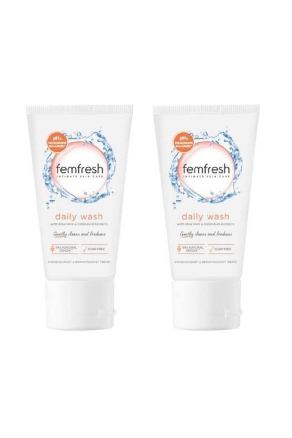 Femfresh 2 Adet Aloe Vera & Calendula Özlü Dış Genital Bölge Günlük Yıkama Jeli 50Ml