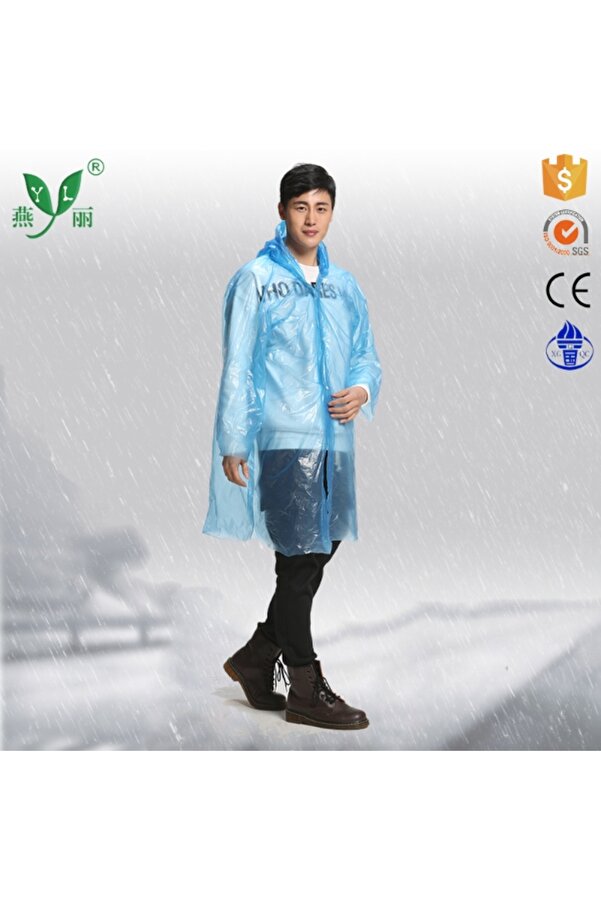 Ethab Ti̇caret Glbl-Tsti̇l4136 İnce Şeffaf Yağmurluk