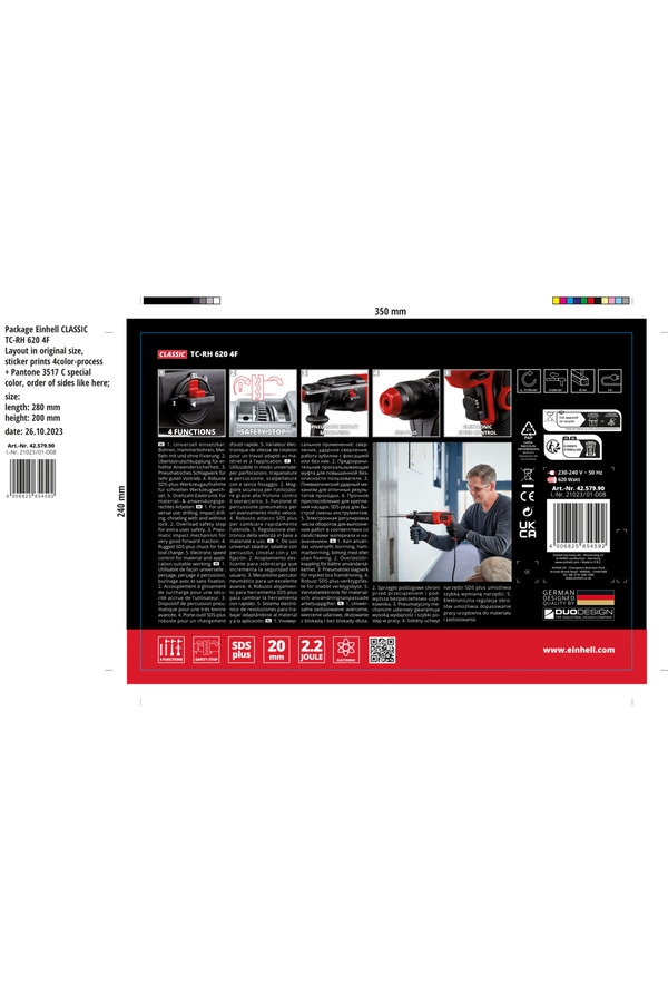 Einhell Tc-rh 620 4f, Kırıcı Delici - 4257990