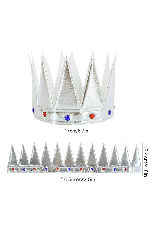 Ethab Ti̇caret Yumuşak Gümüş Kral Tacı 55 Cm