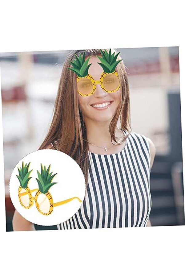 Ethab Ti̇caret Tropi̇kal Hawai̇i̇ Ananas Şeki̇lli̇ Parti̇ Gözlüğü